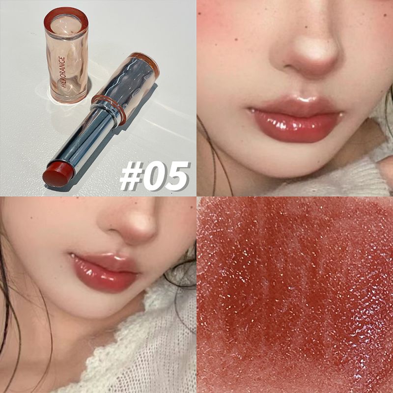 Beauty Without Makeup - HERORANGE 繊細で美しい、ミラーライトリップスティック、ライトメイクアップ、リップグロス、色褪せない保湿力が持続