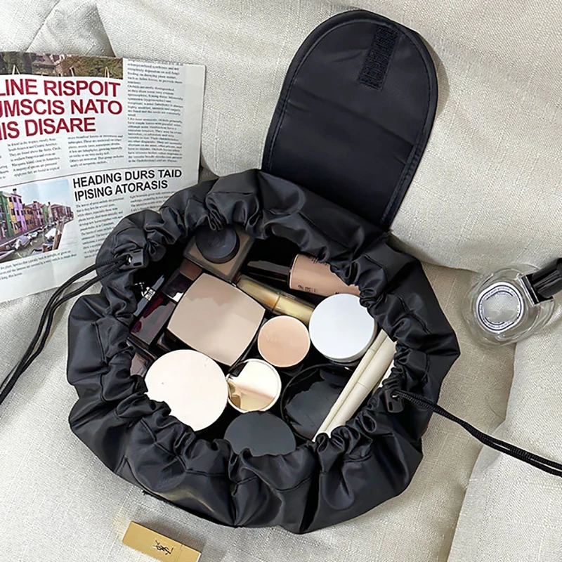 女性用ドローストリング付きコスメティックバッグ、旅行用収納、 - Beauty Makeup Women のレビューと価格