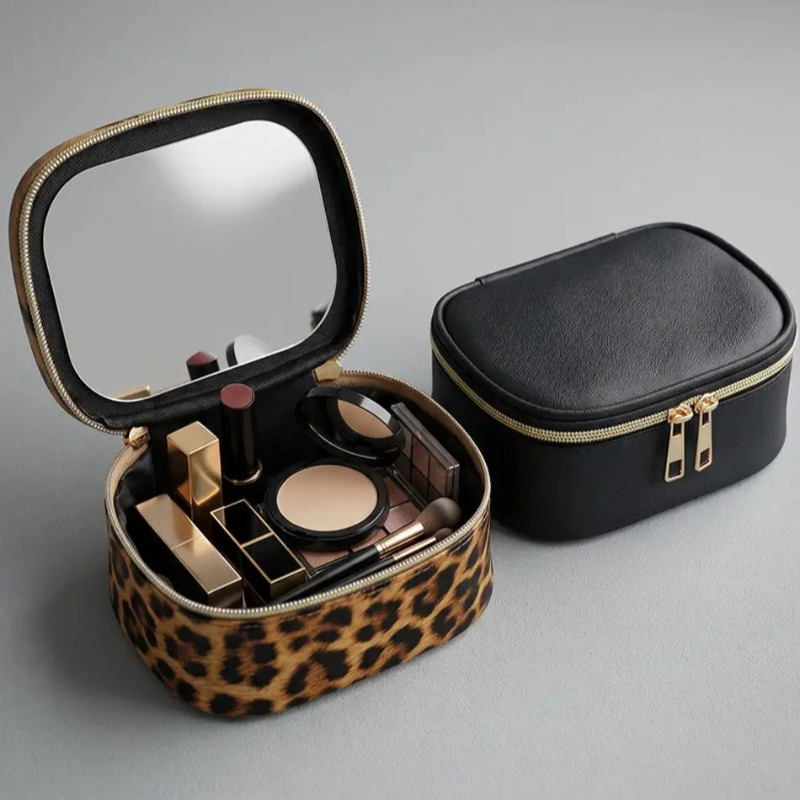 2026年新作 ミラー付きメイクアップバッグ 防水小型化粧品 - Beauty Makeup Women のレビューと価格