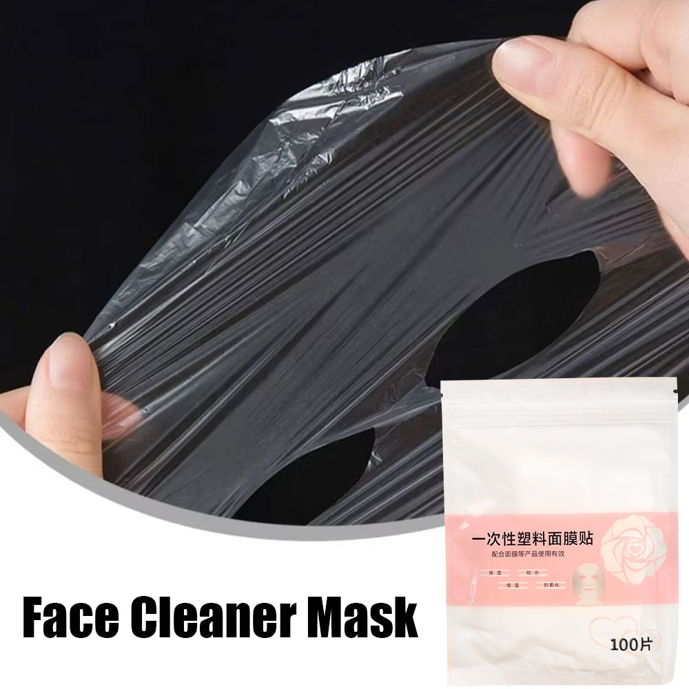 使い捨てプラスチックフィルムフルフェイスクリーナーマスクネッ - Beauty No Makeup のレビューと価格